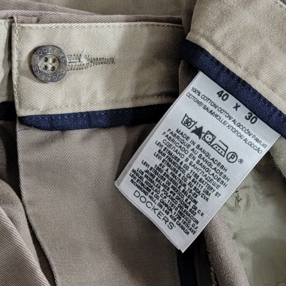 Dockers Pants Mens 39x28* Brown D4 Relaxed Fit Straight Leg - Picture 12 of 13